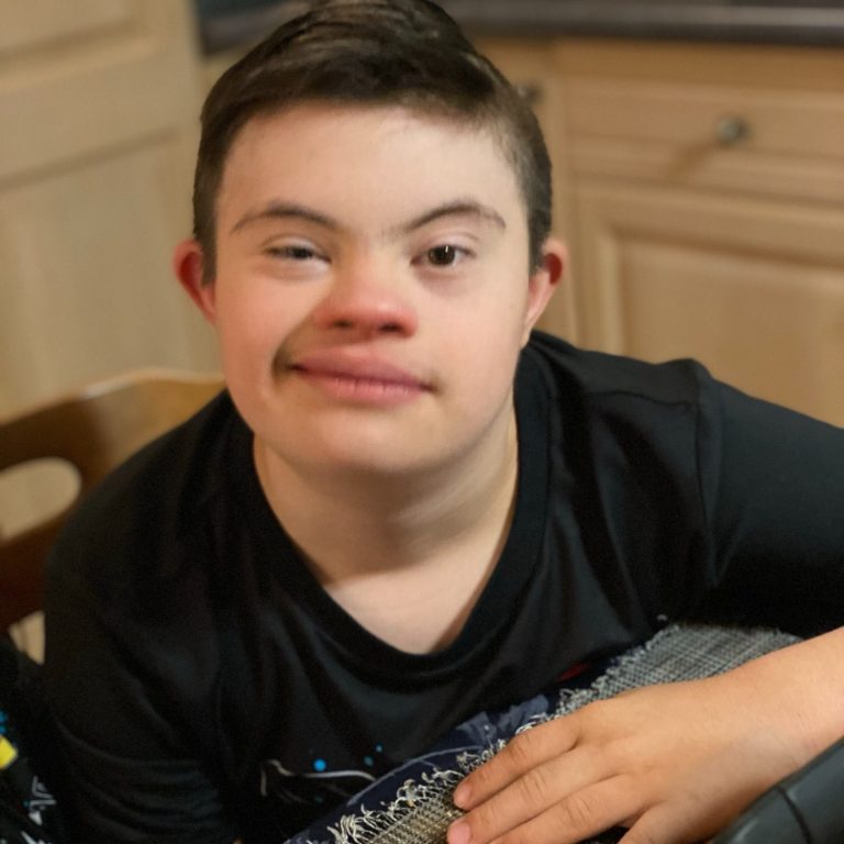 Close up photo of young teenager